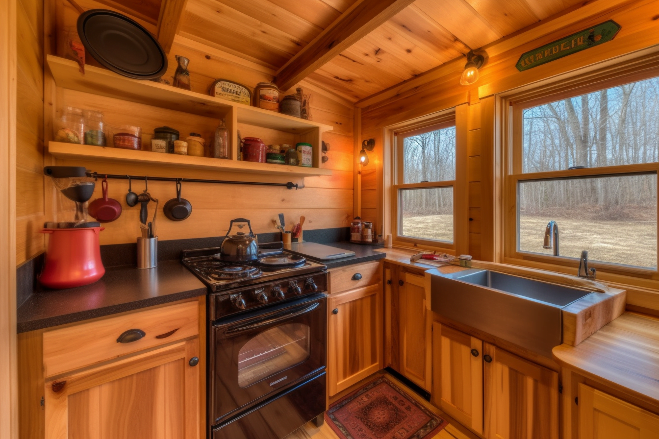 Les tiny houses et la cuisine : astuces pour aménager une kitchenette ...